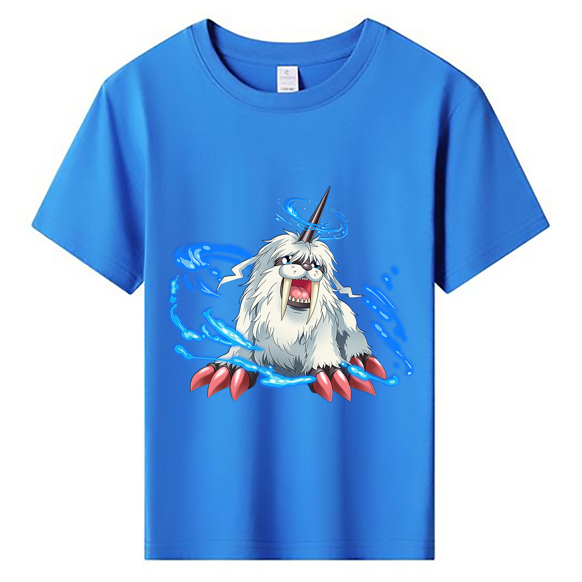 （画像用） Digimon デジタルモンスター/デジモン 綿100％キッズTシャツ（フロントプリント）